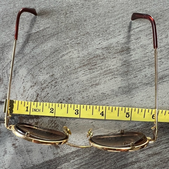 Emporio Armani Vintage Glasses W/Rx Lenses Gold Tortoise - Picture 7 of 7